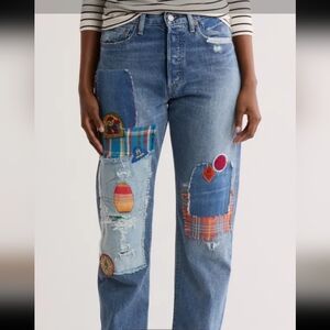 NWT Polo Ralph Lauren Relaxed Straight Jeans Palu WashPolo Bear Patches Size 29